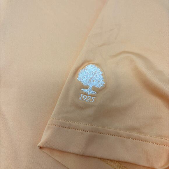 Peter Millar Summer Comfort Mens Small Solid Orange Short Sleeve Golf Polo Shirt - Picture 3 of 6